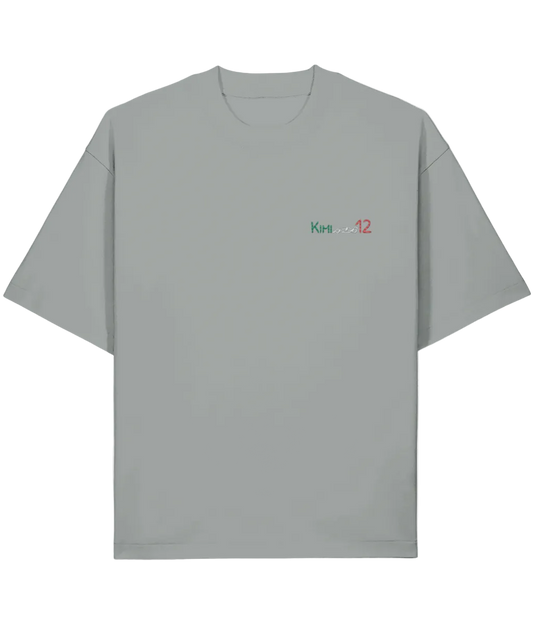 Celebrate the youngest F1 hero. This boxy premium T-Shirt pays tribute to Kimi Antonelli, featuring a minimalist embroidered F1 car and his iconic #12 race number.
Premium Quality & Craftsmanship Made from 100% certified organic cotton (280 gsm), this offers superior comfort with oversized fit. The precise center embroidery delivers exceptional durability that outlasts typical printed alternatives.