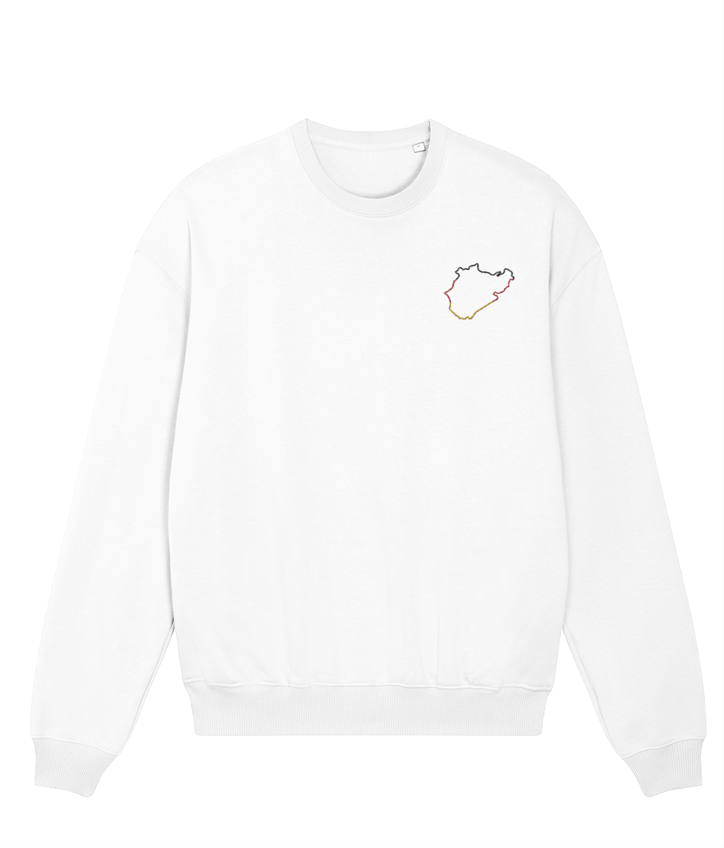 Celebrate Formula 1 heritage with this oversized heavyweight organic cotton sweatshirt featuring a minimalist embroidered Nurburgring circuit outline. Crafted for motorsport enthusiasts who value quality and timeless design.
Premium Quality & Craftsmanship Made from 100% certified organic cotton (400 gsm), this offers superior comfort and style with oversized fit. The precise embroidery delivers exceptional durability that outlasts typical printed alternatives.