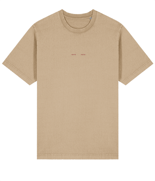 Aventador tail lights - Embroidered Oversized Premium T-Shirt (Vintage look)