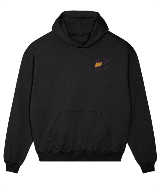 Celebrate an F1 legend. This premium hoodie pays tribute to Lewis Hamilton, featuring a minimalist embroidered design of his iconic helmet.

Premium Quality &amp; Craftsmanship Made from 100% certified organic cotton (400 gsm), this offers superior comfort and style with oversized fit. The precise embroidery delivers exceptional durability that outlasts typical printed alternatives.