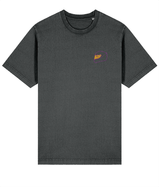 Celebrate an F1 legend. This premium t-shirt pays tribute to Lewis Hamilton, featuring a minimalist embroidered design of his iconic helmet.

Premium Quality &amp; Craftsmanship Made from 100% certified organic cotton (240 gsm), this offers superior comfort with relaxed fit. The precise center embroidery delivers exceptional durability that outlasts typical printed alternatives.