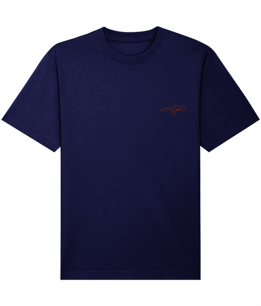 Celebrate a modern F1 hero. This oversized t-shirt pays tribute to Max Verstappen, featuring a minimalist embroidered F1 car and his iconic new&nbsp; #3&nbsp;race number.

Premium Quality &amp; Craftsmanship Made from 100% certified organic cotton (240 gsm), this offers superior comfort with relaxed fit. The precise center embroidery delivers exceptional durability that outlasts typical printed alternatives.