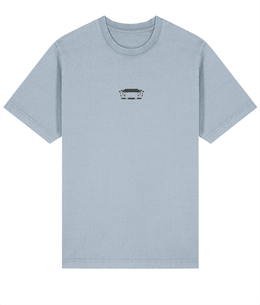 Lamborghini Countach - Embroidered Oversized Premium T-Shirt (Vintage look)