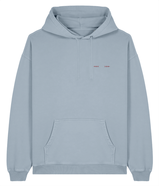 Aventador tail lights - Embroidered Oversized Premium Hoodie (Vintage look)