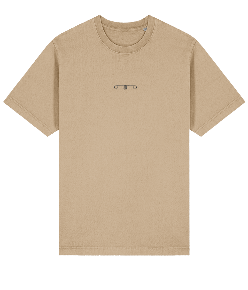 BMW 2002 grille - Embroidered Oversized Premium T-Shirt (Vintage look)