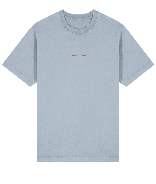 Aventador tail lights - Embroidered Oversized Premium T-Shirt (Vintage look)