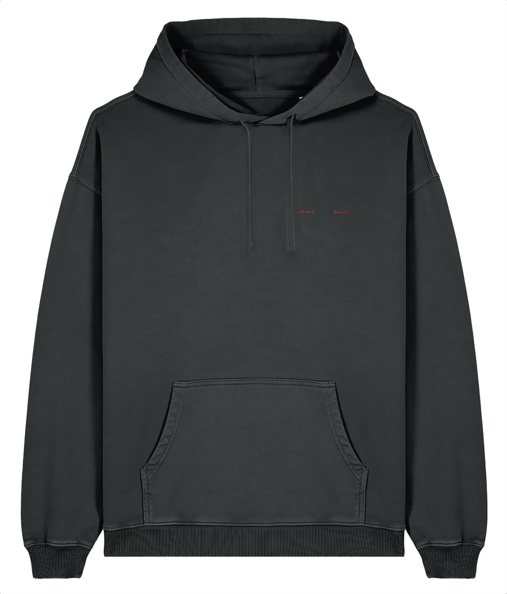 Aventador tail lights - Embroidered Oversized Premium Hoodie (Vintage look)
