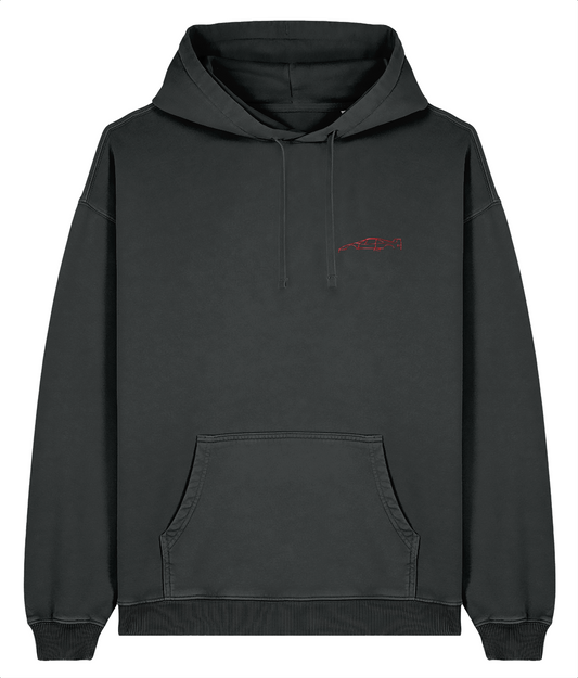 Ferrari F40 - Embroidered Oversized Premium Hoodie (Vintage look)