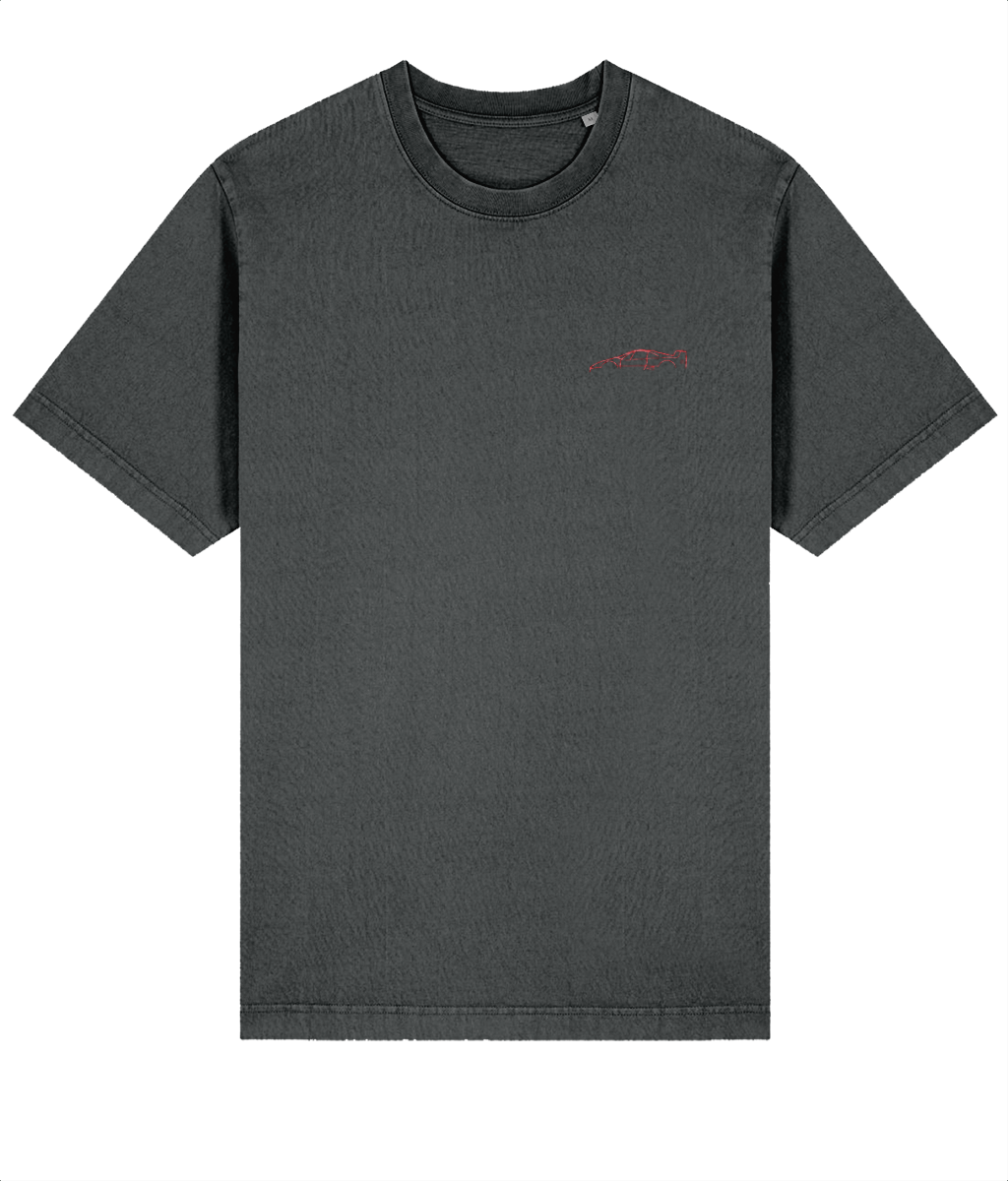 Ferrari F40 - Embroidered Oversized Premium T-Shirt (Vintage look)