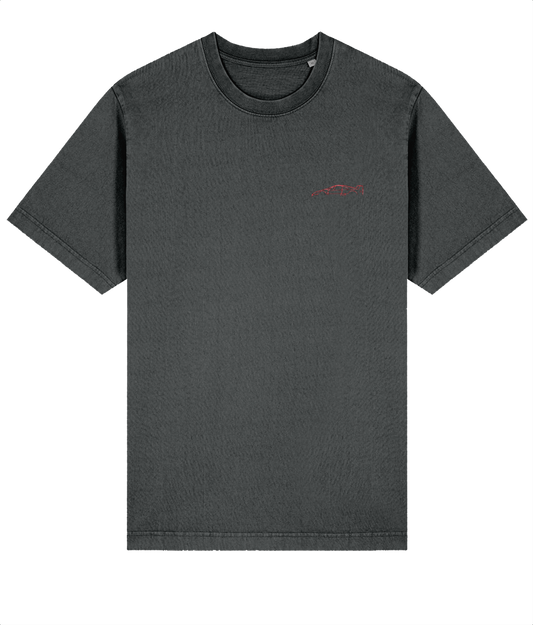 Ferrari F40 - Embroidered Oversized Premium T-Shirt (Vintage look)